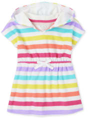Cubierta a rayas de arcoíris para bebés y niñas pequeñas