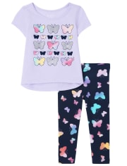 Toddler Girls Butterfly 2-Piece Set