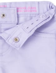 Jeggings de mezclilla de punto elástico para bebés y niñas pequeñas
