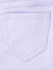 Jeggings de mezclilla de punto elástico para bebés y niñas pequeñas