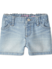 Shorts de mezclilla para bebés y niñas pequeñas