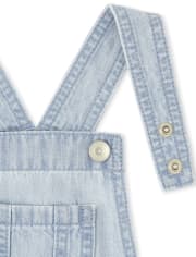 Salopette en jean pour bébés et petites filles