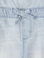 Salopette en jean pour bébés et petites filles