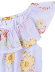 Toddler Girls Mommy And Me Floral Ruffle Dress