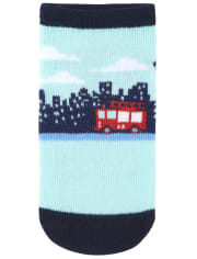 Toddler Boys Vehicle Ankle Socks 6-Pack