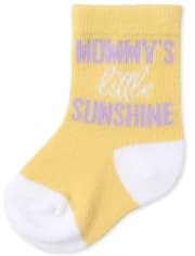 Baby Girls Floral Midi Socks 6-Pack