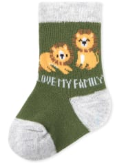 Baby Boys Safari Midi Socks 6-Pack