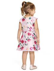 Toddler Girls Floral Fit And Flare Dress