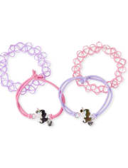 Girls Unicorn BFF Mood Bracelet 4-Pack