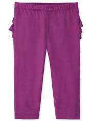 Baby Girls Floral Ruffle Pants 2-Pack