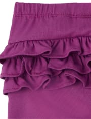 Baby Girls Floral Ruffle Pants 2-Pack