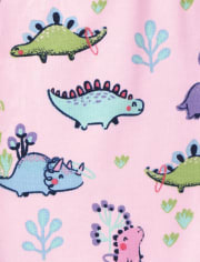 Lot de 2 pantalons à volants motif dinosaure pour bébé fille