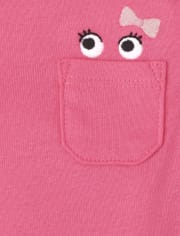 Baby Girls Monster Bodysuit 5-Pack