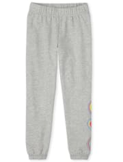 Pantalon de jogging en molleton Happy Face pour fille