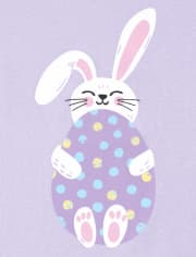 Girls Bunny Snug Fit Cotton Pajamas