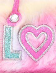 Estuche para gafas de sol de piel sintética Rainbow Love para niñas