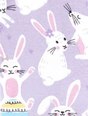 Baby And Toddler Girls Bunny Snug Fit Cotton Pajamas