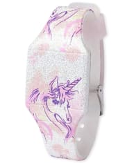 Girls Watercolor Unicorn Digital Watch