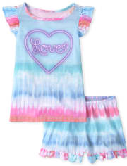 Girls Tie Dye Pajamas