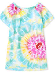 Girls Tie Dye Unicorn Pajamas