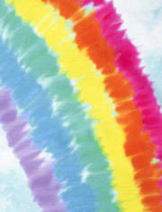 Chemise de nuit à volants arc-en-ciel pour fille
