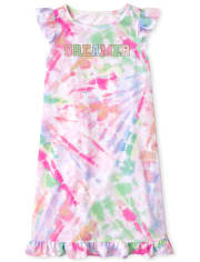 Camisón Niña Volantes Tie Dye