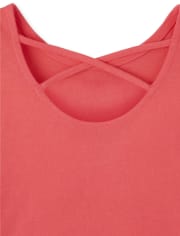 Girls Graphic Cross Back Top