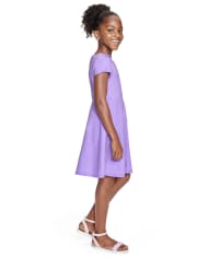 Girls Criss-Cross Everyday Dress