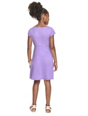 Girls Criss-Cross Everyday Dress