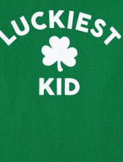 Unisex Baby And Toddler St. Patrick s Day Short Sleeve Luckiest Kid Snug Fit Cotton Pajamas GREEN The Children s Place CA