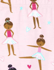 Baby And Toddler Girls Ballet Snug Fit Cotton Pajamas