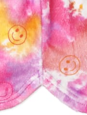Girls Happy Face Fleece Pajama Shorts