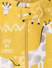 Unisex Baby And Toddler Giraffe Snug Fit Cotton One Piece Pajamas