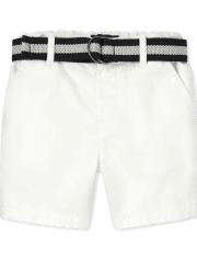 Baby And Toddler Boys Belted Chino Shorts
