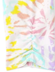 Baby Girls Rainbow Tie Dye Pants 2-Pack