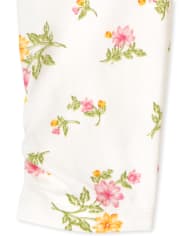 Lot de 2 pantalons à fleurs pour bébé fille