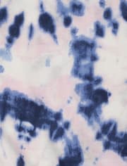 Girls Tie Dye Tie Front Tank Top