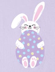 Girls Bunny Snug Fit Cotton Pajamas