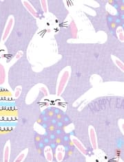 Girls Bunny Snug Fit Cotton Pajamas