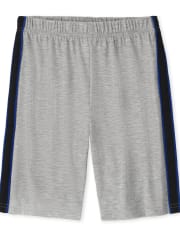 Boys Side Stripe Pajama Shorts
