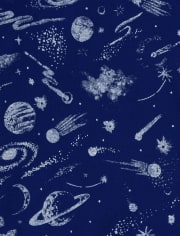 Pijama de algodón de ajuste ceñido Glow Space para niños