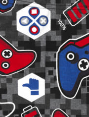 Pijama de algodón de ajuste ceñido Glow Video Game para niños