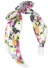 Girls Floral Top Knot Headband
