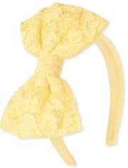Girls Lace Bow Headband