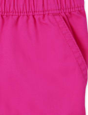 Girls Twill Pull On Shorts 4-Pack