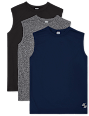 Lot de 3 débardeurs Performance Muscle pour garçons