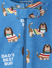 Baby And Toddler Boys Dog Snug Fit Cotton One Piece Pajamas
