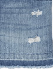 Girls Denim Shortalls