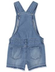 Girls Denim Shortalls