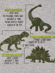 Baby And Toddler Boys Dino Snug Fit Cotton Pajamas